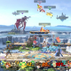 mario link daisy pikachu pit ridley inkling and cloud fighting in super smash brothers ultimate on the nintendo switch